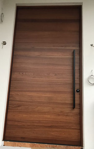 Pivot Wood Door installation in New York